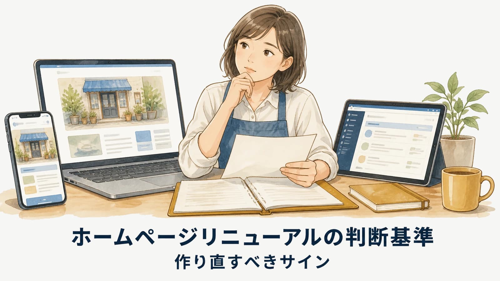 ホームページリニューアルの判断基準｜作り直すべきサイン