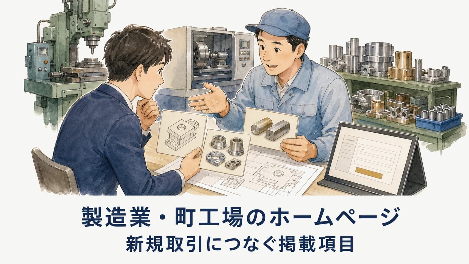 製造業・町工場のホームページ｜新規取引につなぐ掲載項目