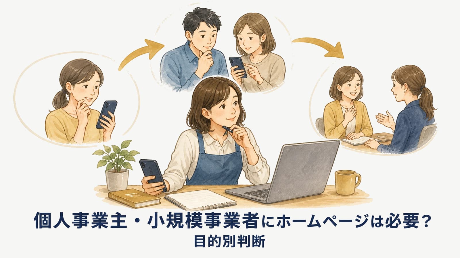 個人事業主・小規模事業者にホームページは必要?目的別判断