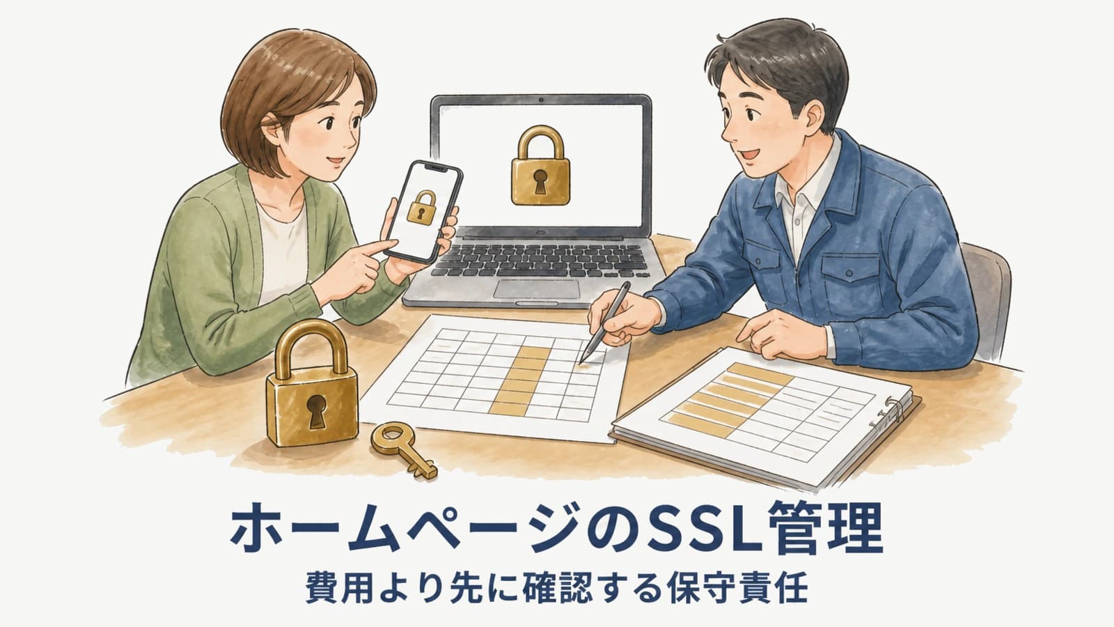 ホームページのSSL管理|費用より先に確認する保守責任