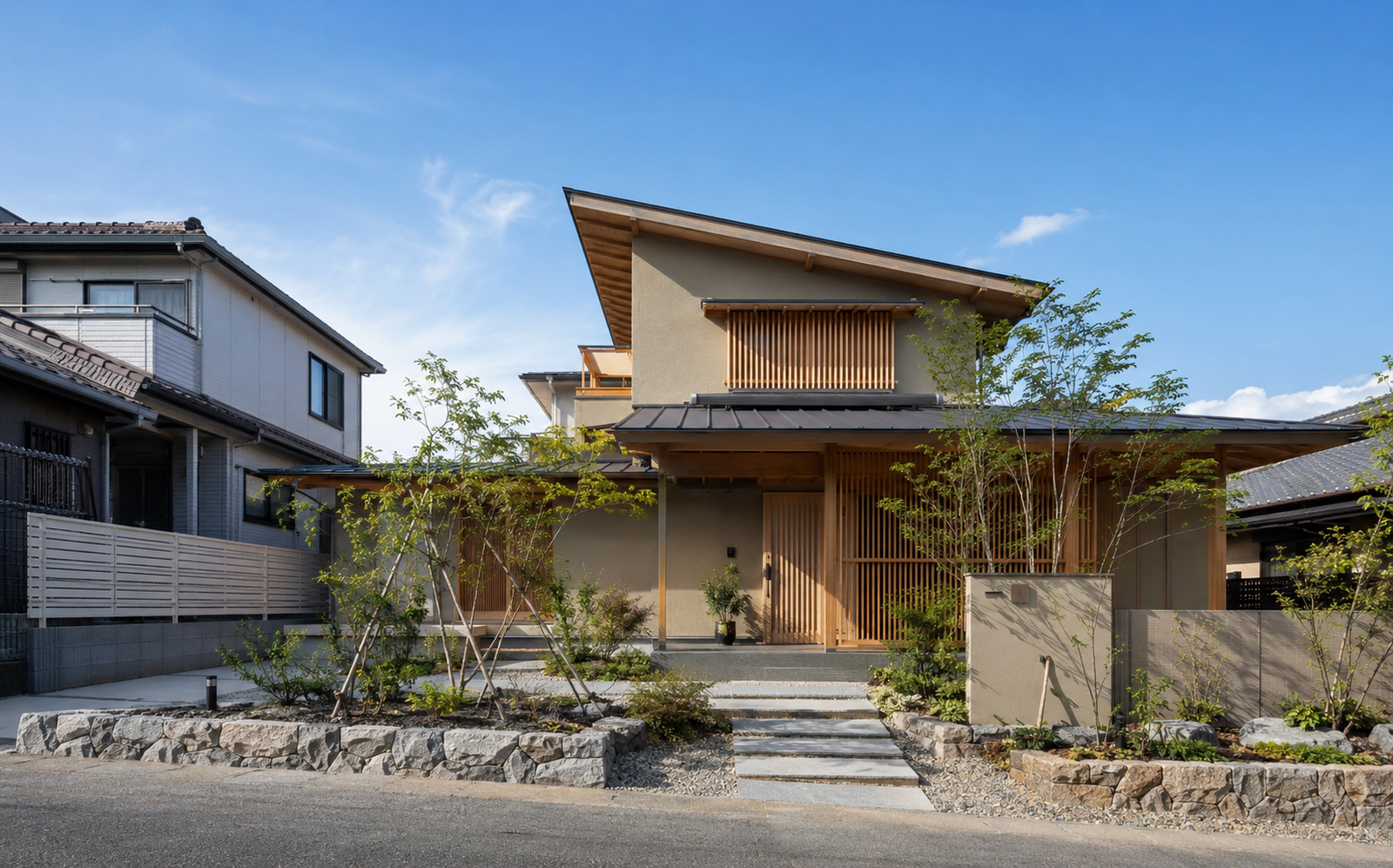 新築木造住宅の外観