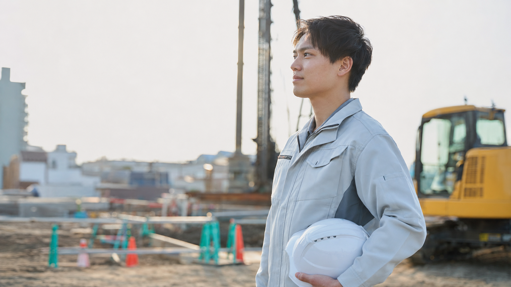 若手作業員のポートレート